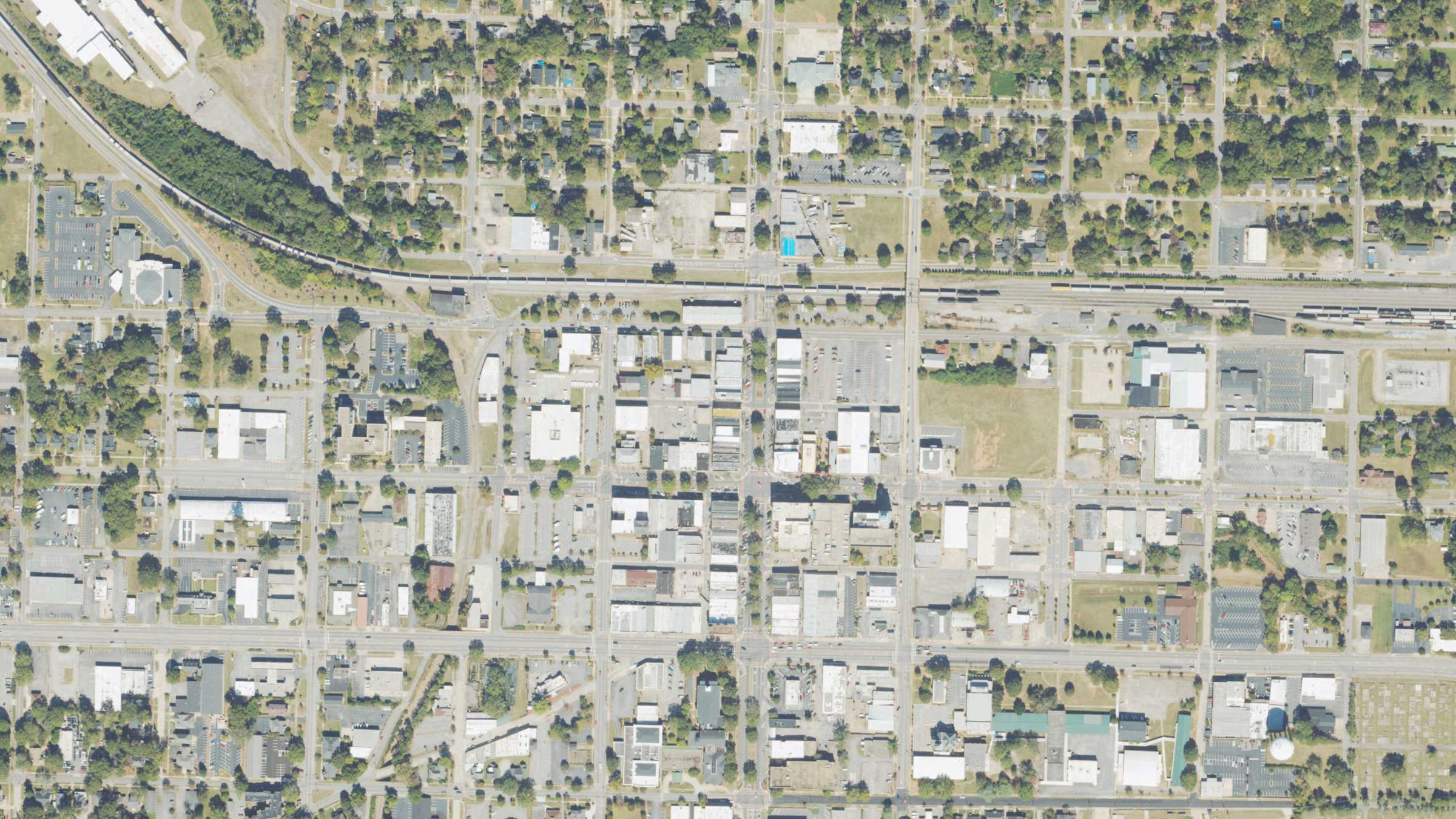 Aerial view of Hill Street, Griffin