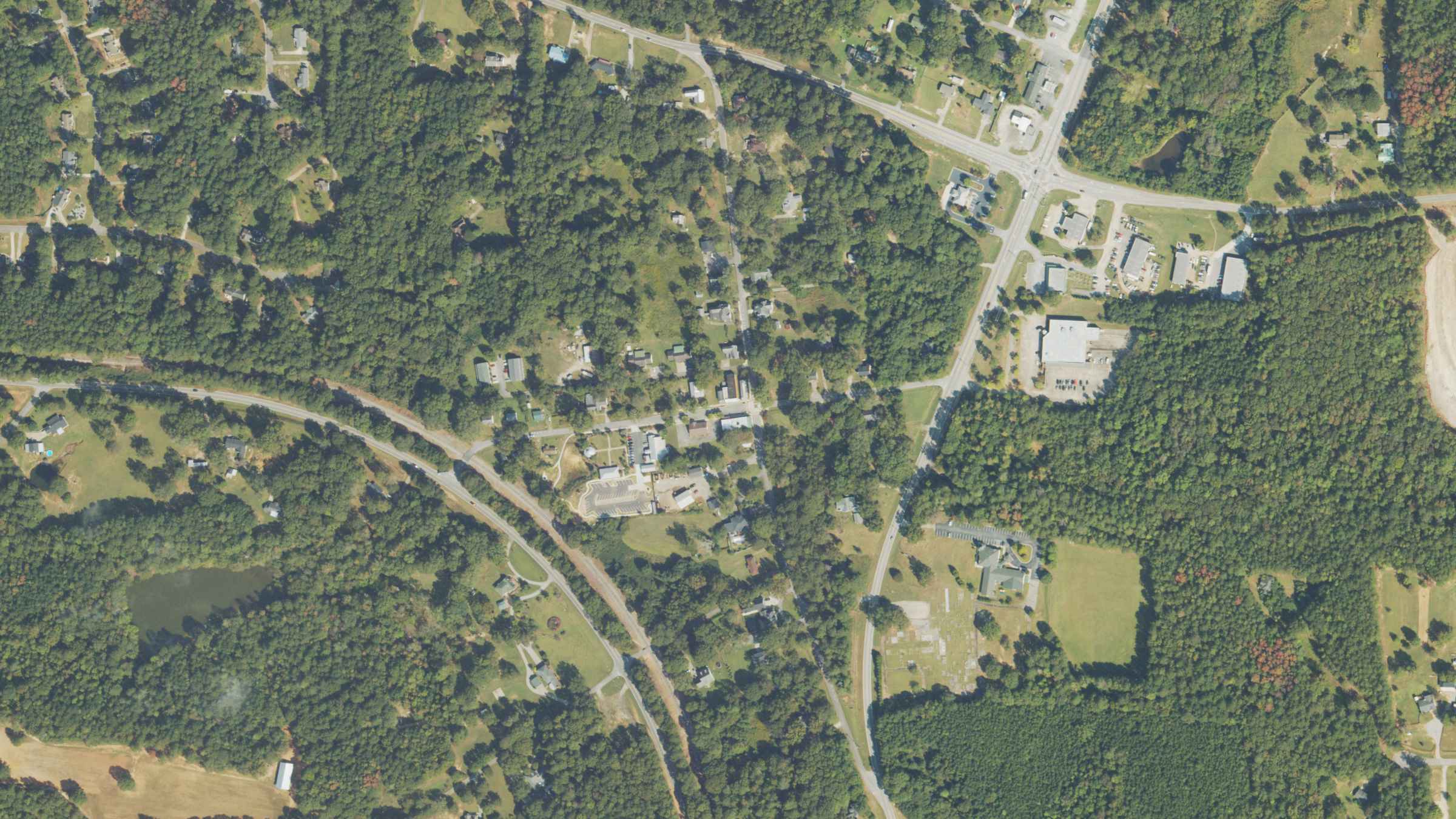 Aerial view of Main Street, Sharpsburg